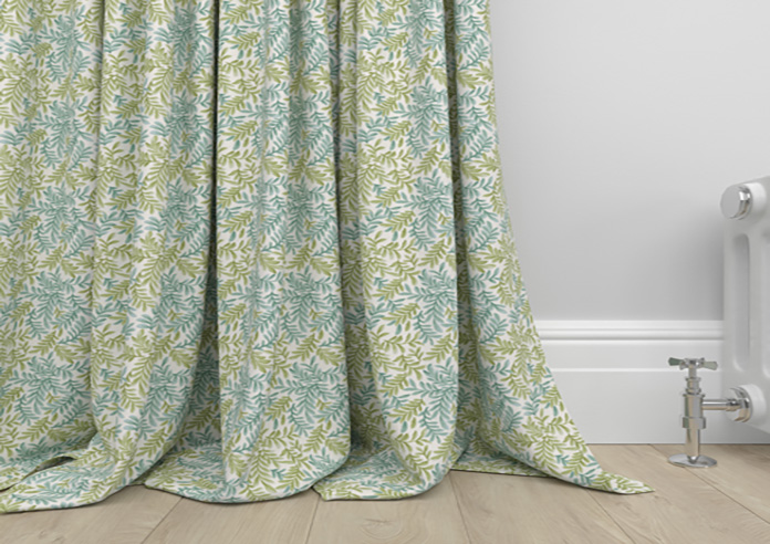 Leaf Vine, Jade - Made to Measure Curtains - Image 6